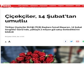 Çiçekçiler 14 Şubat'tan Umutlu